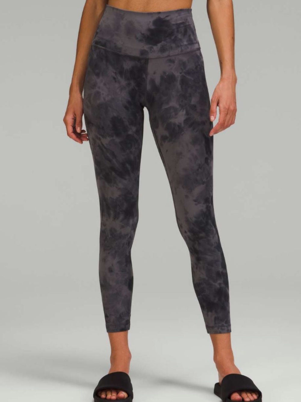 Lululemon Align High-Rise Pant 25” Diamond Dye Pitch Grey Graphite Grey Size 6 - Picture 9 of 10